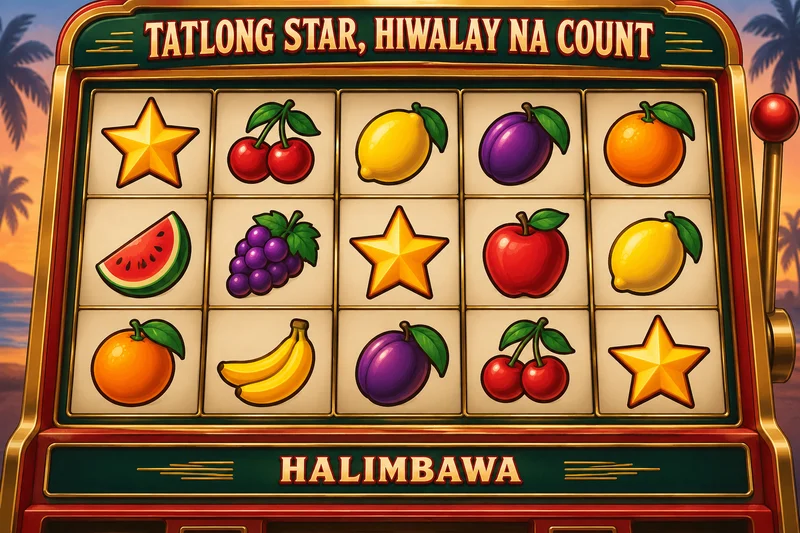 Original slot concept: Hot to Burn original. Pay-anywhere star Scatter count versus feature entry. Not actual provider screenshot.